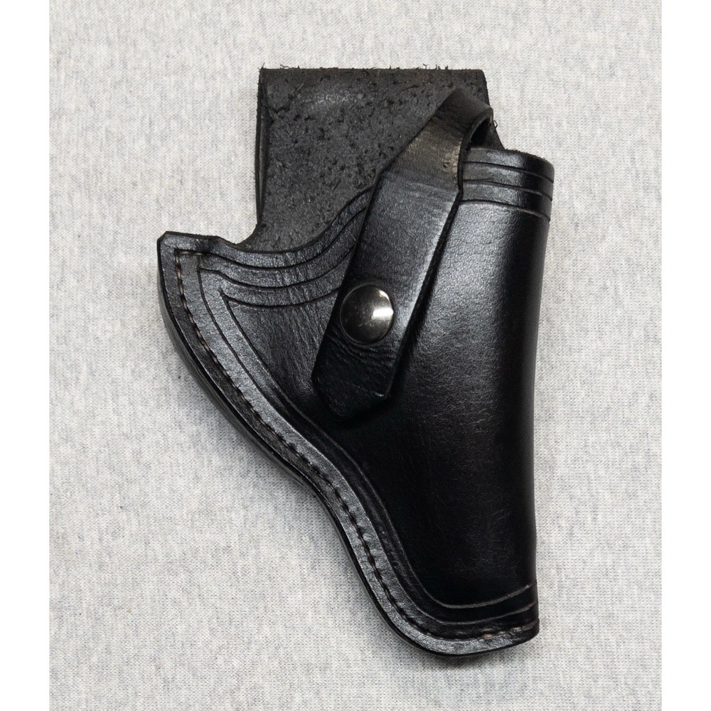 Unbranded Black Leather Holster 6" X 4"‎ Outdoors Hunting Camping Shooting